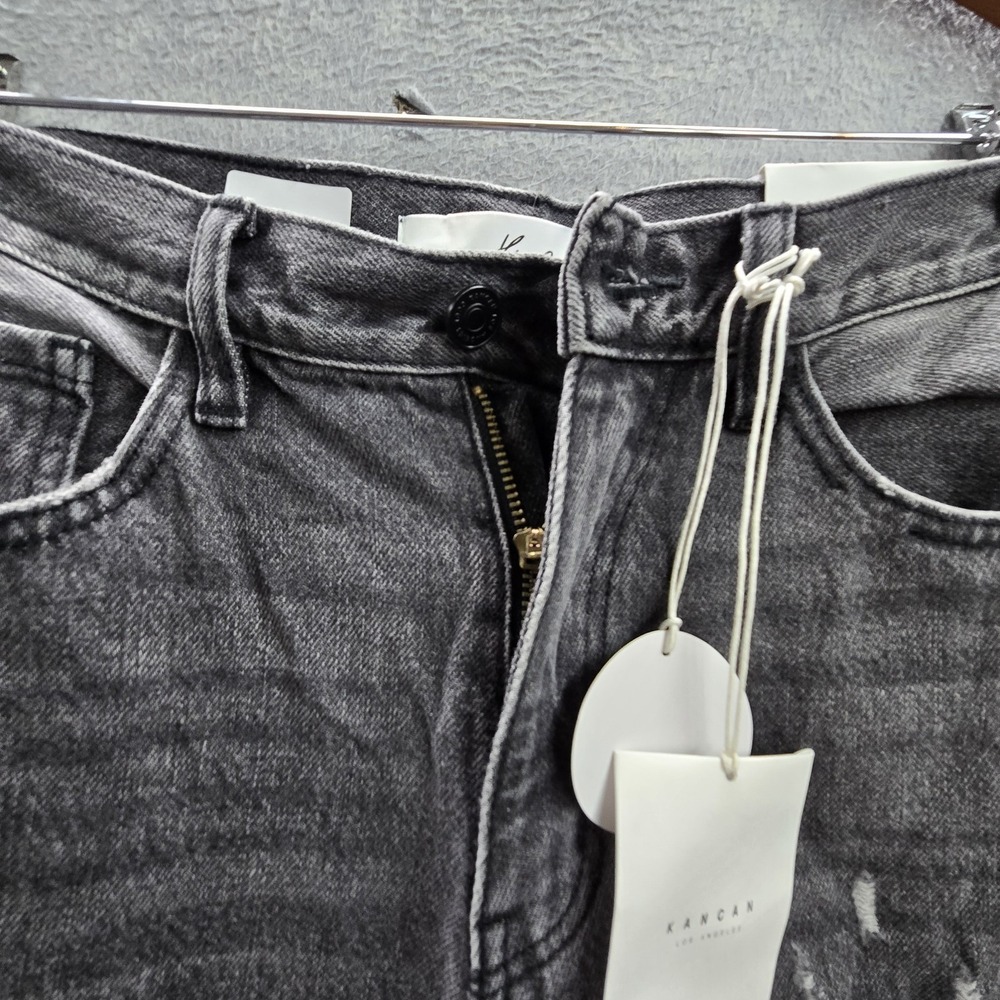 Kancan Women Jeans‎ 7/27 Gray Denim Estilo VC1048 Grunge 26" Inseam NWT - Picture 8 of 16